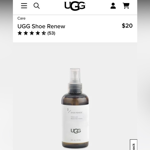 Ugg Shoe Renew Spray Cleans Insoles Cleaner Conditioner Leather Sheepskin Suede - Picture 4 of 4